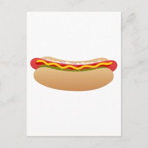 Hot Dog Postcard