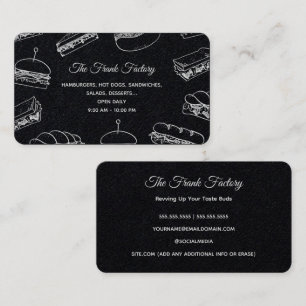 Hot Dog Premium Business Card