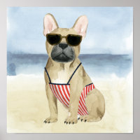 Hot Dog | Puppy In Sunglasses At The Beach