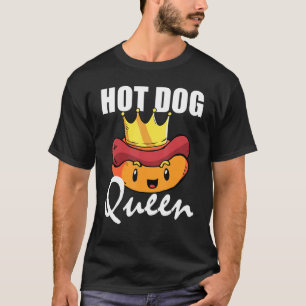 Hot Dog Queen Wiener Sausage Hotdog Couples T-Shirt