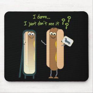 Hot Dog Reflections Mousepad