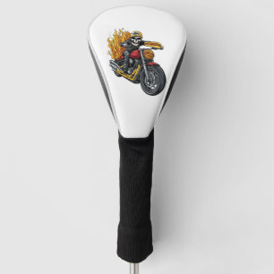 Hot Dog Rider � Funny Biker Skull Golf Head Cover