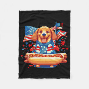 Hot Dog Sausages Frank Day Merican Sarcastic Food Fleece Blanket
