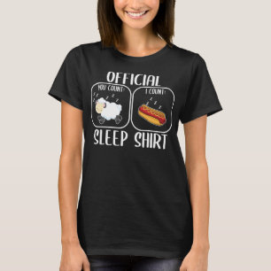 Hot Dog Sleep Shirt Count Sheep