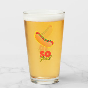 Hot Dog So Good! Glass