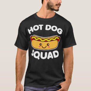 Hot Dog Squad Cute Kawaii Design T-Shirt