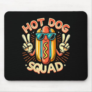 Hot Dog Squad Hot Dog Stand Team Hotdog Crew For M Mouse Mat
