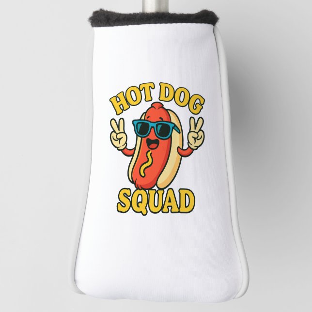 Hot Dog Squad Hot Dog Stand Team Hotdog Crew Golf Head Cover (Rotate 90)