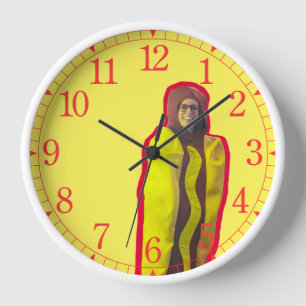Hot Dog Teacher Clock