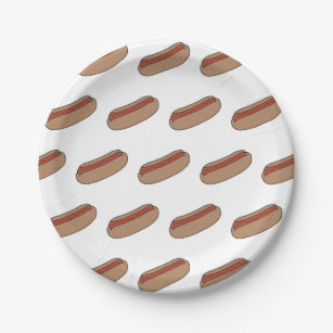 hot dog paper plates