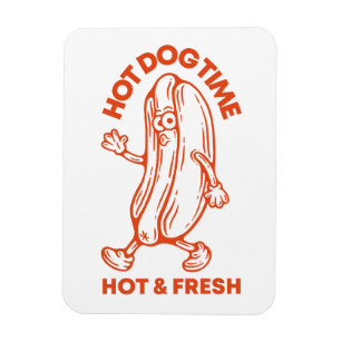 Hot Dog Time Magnet