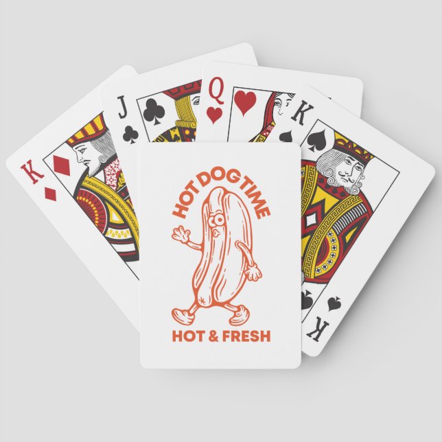 Hot Dog Time Playing Cards (Back)