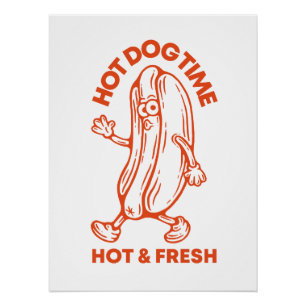 Hot Dog Time Poster