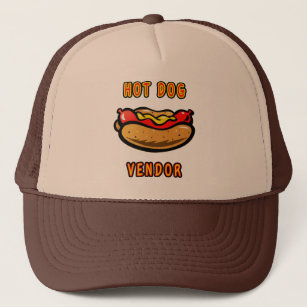Hot Dog Vendor Employee Print Trucker Hat