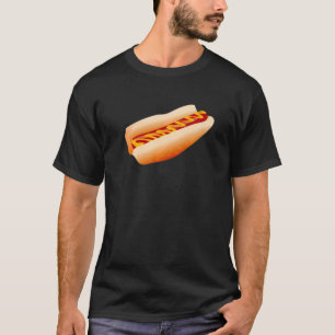 Hot Dog Wiener Sausage Mustard Bun Frankfurter T-Shirt