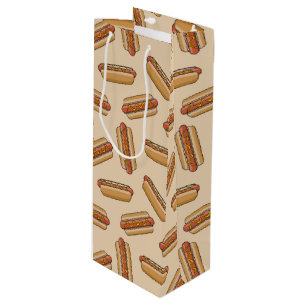 Hot dog wine gift bag