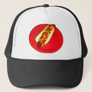 Hot Dog with Ketchup and Mustard Trucker Hat