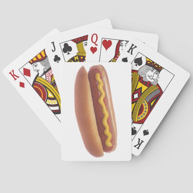 Hot Dog with Mustard Playing Cards (Back)