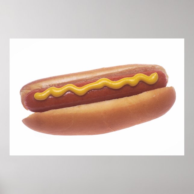 Hot Dog with Mustard Poster (Front)