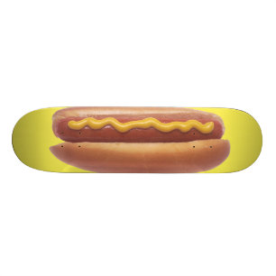 Hot Dog with Mustard Skateboard