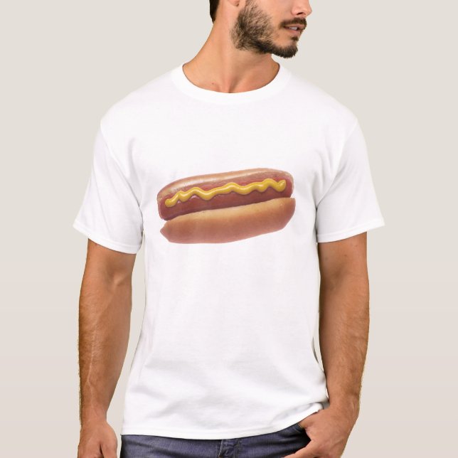 Hot Dog with Mustard T-Shirt (Front)