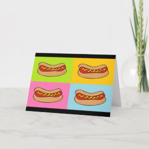 hot dog/wurst birthday card