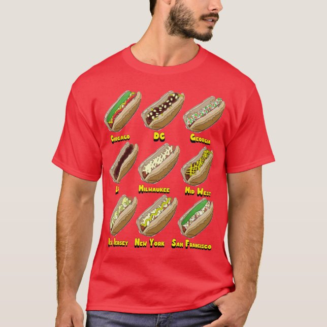Hot Dogs Across America T-Shirt (Front)