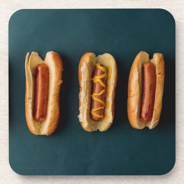 Hot Dogs and Buns Coaster (Front)