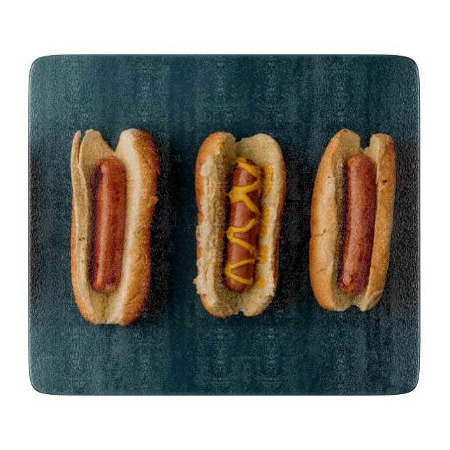 Hot Dogs and Buns Cutting Board (Front)