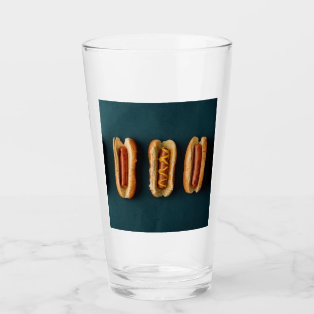 Hot Dogs and Buns Glass (Front)