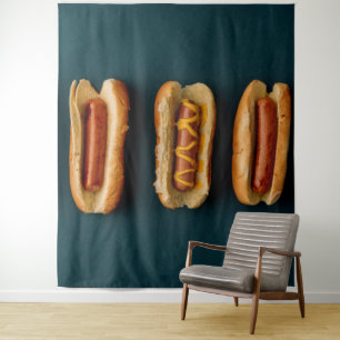 Hot Dogs and Buns Tapestry