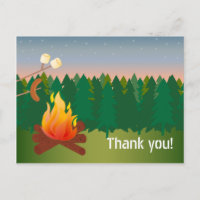 Hot Dogs and S'mores Campfire Thank You