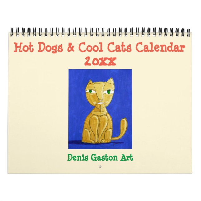 Hot Dogs & Cool Cats Calendar 2020 (Cover)