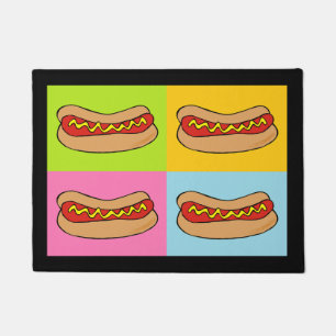Hot dogs design doormat