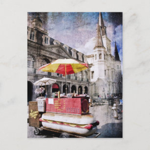 Hot Dogs in the Vieux Carre Postcard