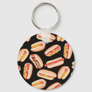 Hot Dogs Key Ring