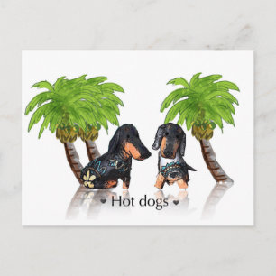 Hot dogs postcard