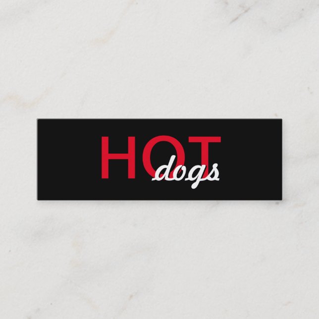 hot dogs punch card (Front)