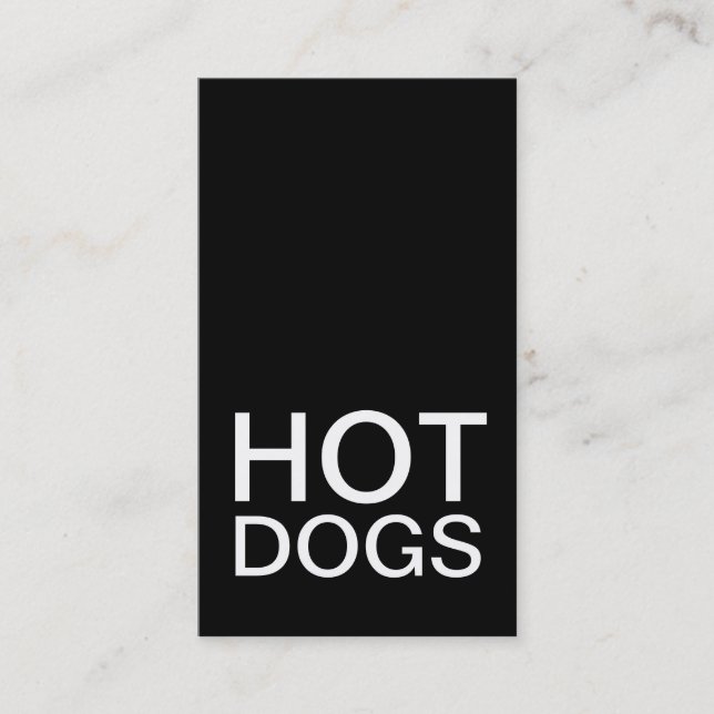 hot dogs punch card (Front)