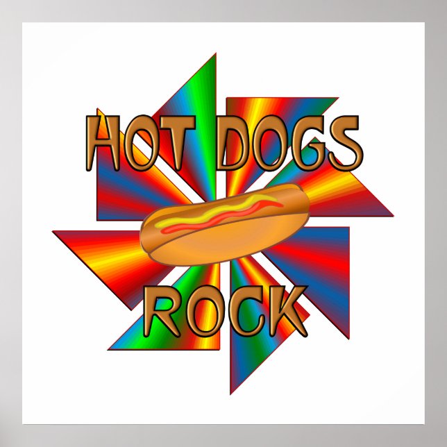 Hot Dogs Rock Poster (Front)