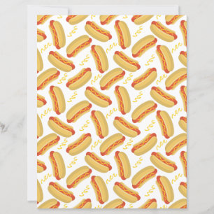 Hot Dogs Scrapbook Paper