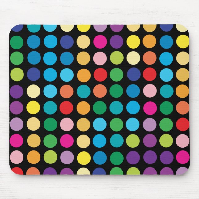 Hot Dots Mousepad- Retro Mouse Mat (Front)
