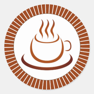 Hot Drink Classic Round Sticker