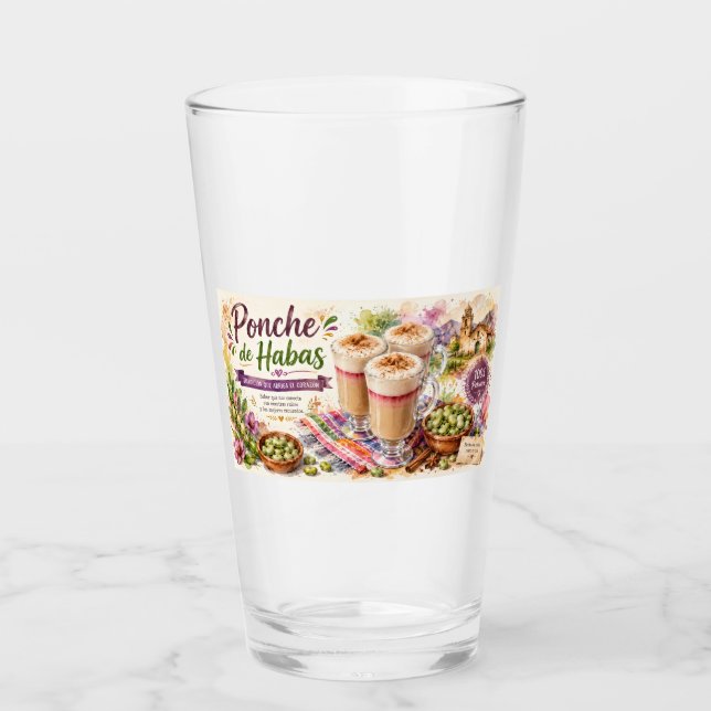 HOT DRINKS FROM PERU GLASS (Front)