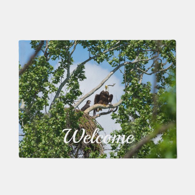 Hot Eagles Welcome Doormat (Front)