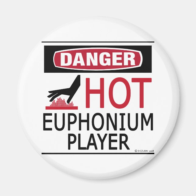 Hot Euphonium Player Magnet (Front)