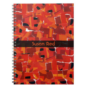 Hot Faux Mosaic Collage Notebook