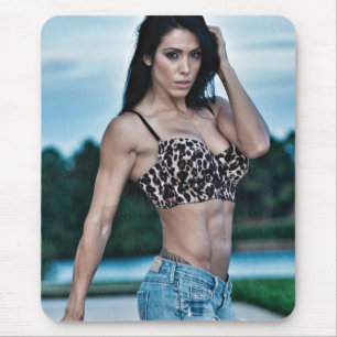 Hot Female Fitness Girls Mouse Mat