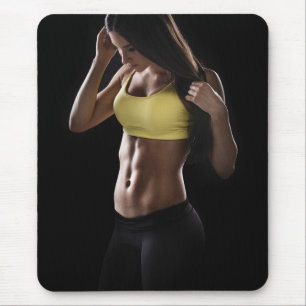 Hot Female Fitness Girls Mouse Mat