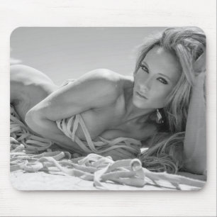 Hot Female Fitness Girls Mouse Mat